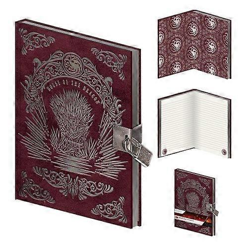 House Of The Dragon Iron Throne A5 Lockable Notebook