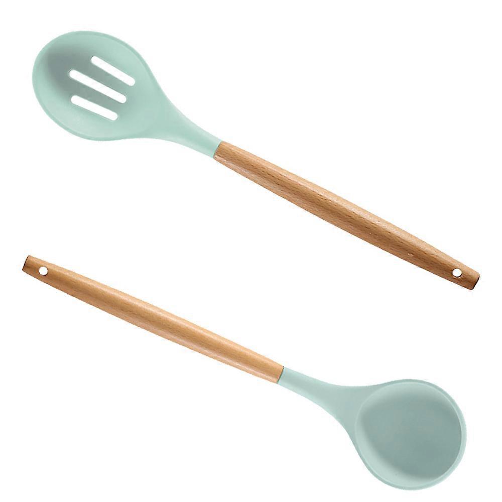 Silicone Cooking Utensils, Kitchen Tools, Wooden