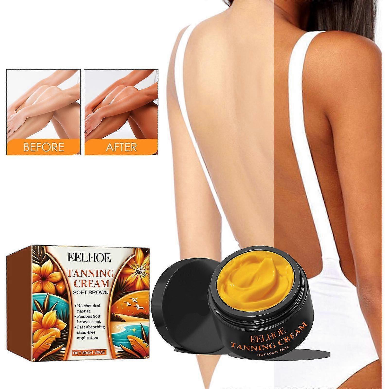 2024 Tanning Gel, Brown Tanning Gel, Tanning Accelerator Cream, Soft Brown Intensive Tanning Luxe Gel, Carroten Tanning Cream