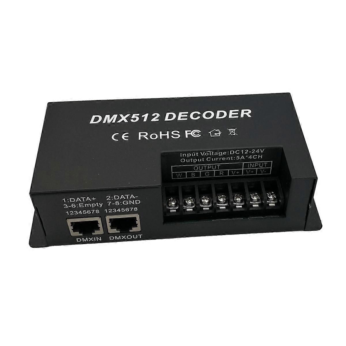 DMX 512 4 Channel decoder stage LED lighting controller
