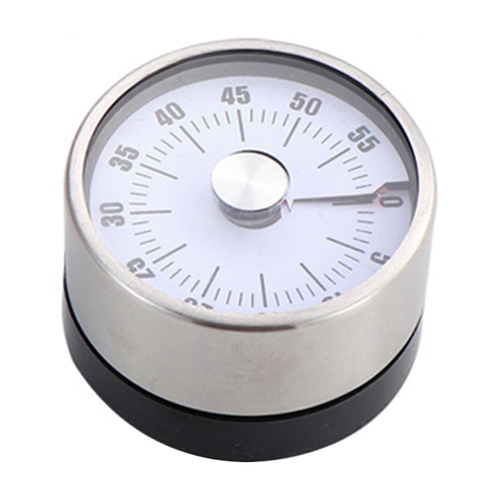Mechanical Timer With Magnets 60-minute Visual Timer Tool For Cooking  White