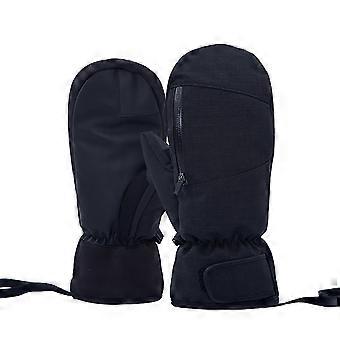 Warm Thermal Thick Ski Gloves for Unisex Winter Waterproof Ski Gloves Outdoor Snowboard Gloves with Touchscreens Pocket  XL White