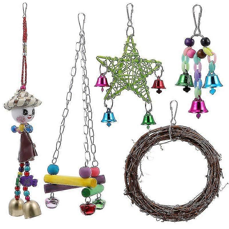 5pcs Bird Swing Toy