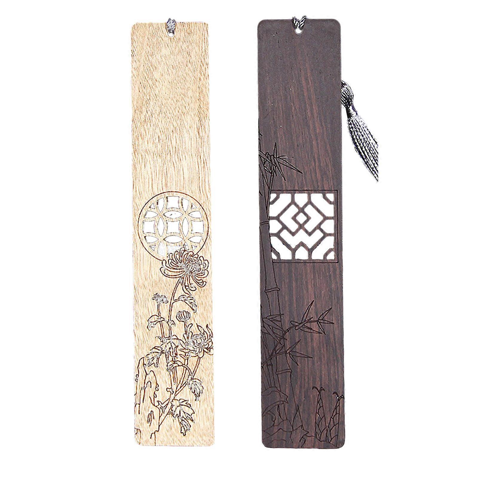 2Pcs Reading Bookmarks Wood Bookmarks Gift for Book Lover Reader Writer Teacher Student,Book Page Holder Book Page Mark