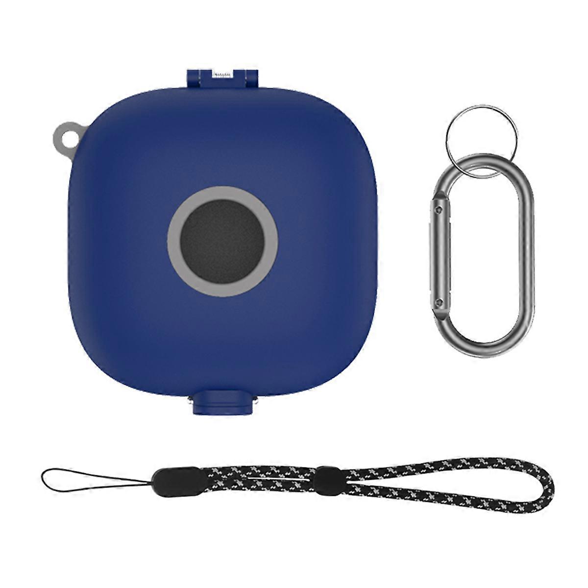 Headphone Case Cover Charging Box Holder with Carabiner Lanyard Shock Absorption Case for Beats Fit