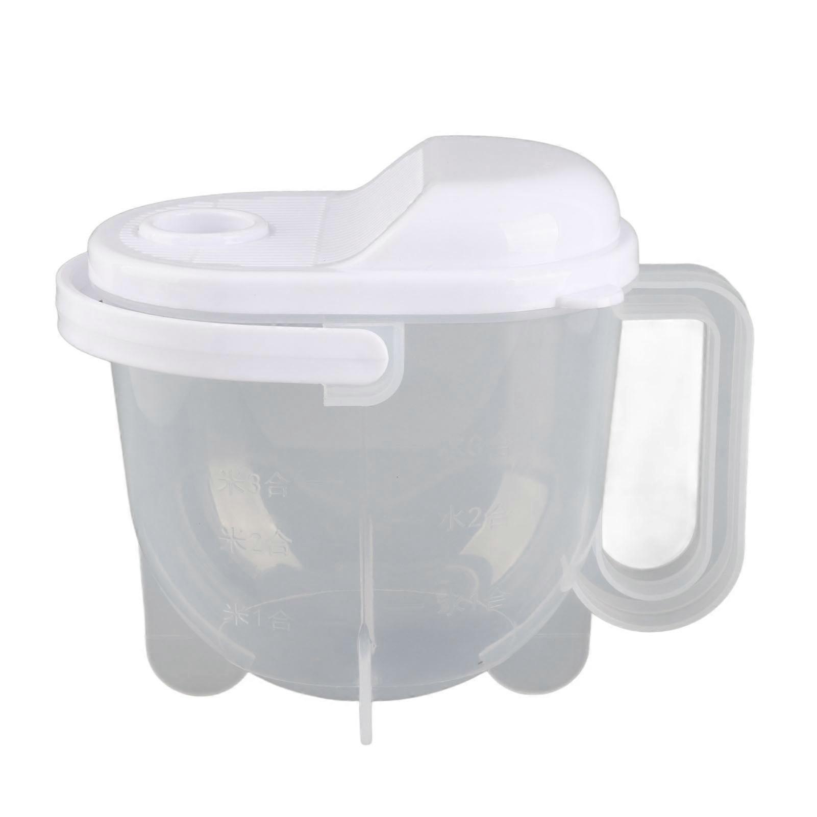 ABS Rice Washer Water Flush Type ABS Clear Scale Fine Strainer Auxiliary Handle Rice Cleaning Basket for Kitchen