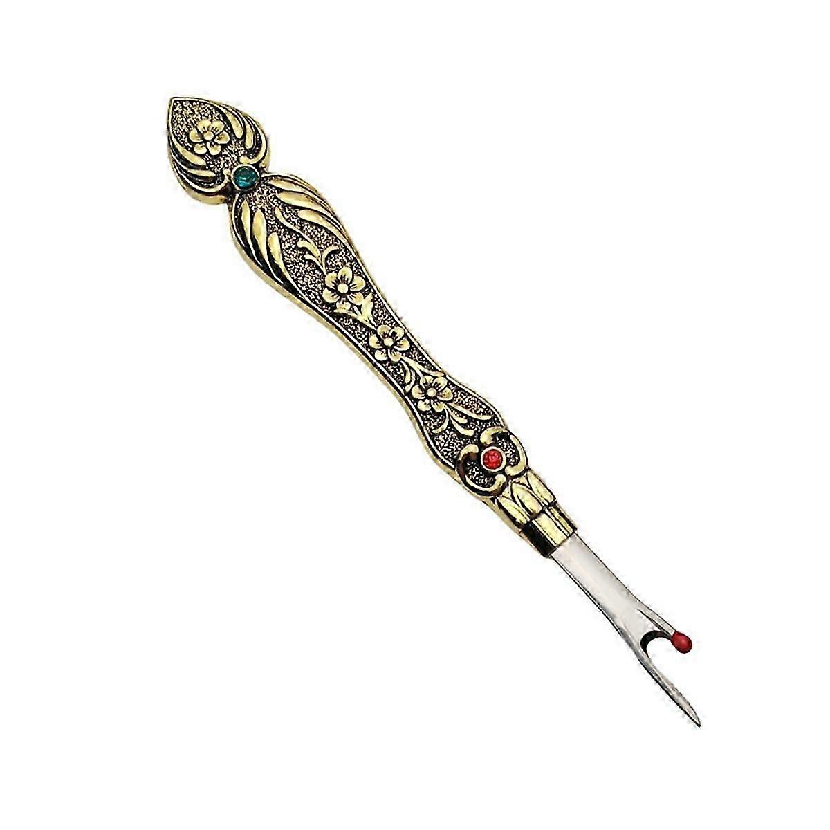 Vintage Thread Cutter Seam Ripper Unpicker - Sewing Handle Needlework Thread Remover Gold