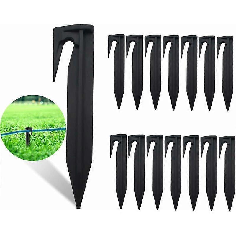 Pack of 100 Boundary Line Spikes, Ground Anchor Spikes, Lawn Mower Accessories, Robot Mower Hooks, Boundary Lines - Compatible with Gardena, Worx, Bos