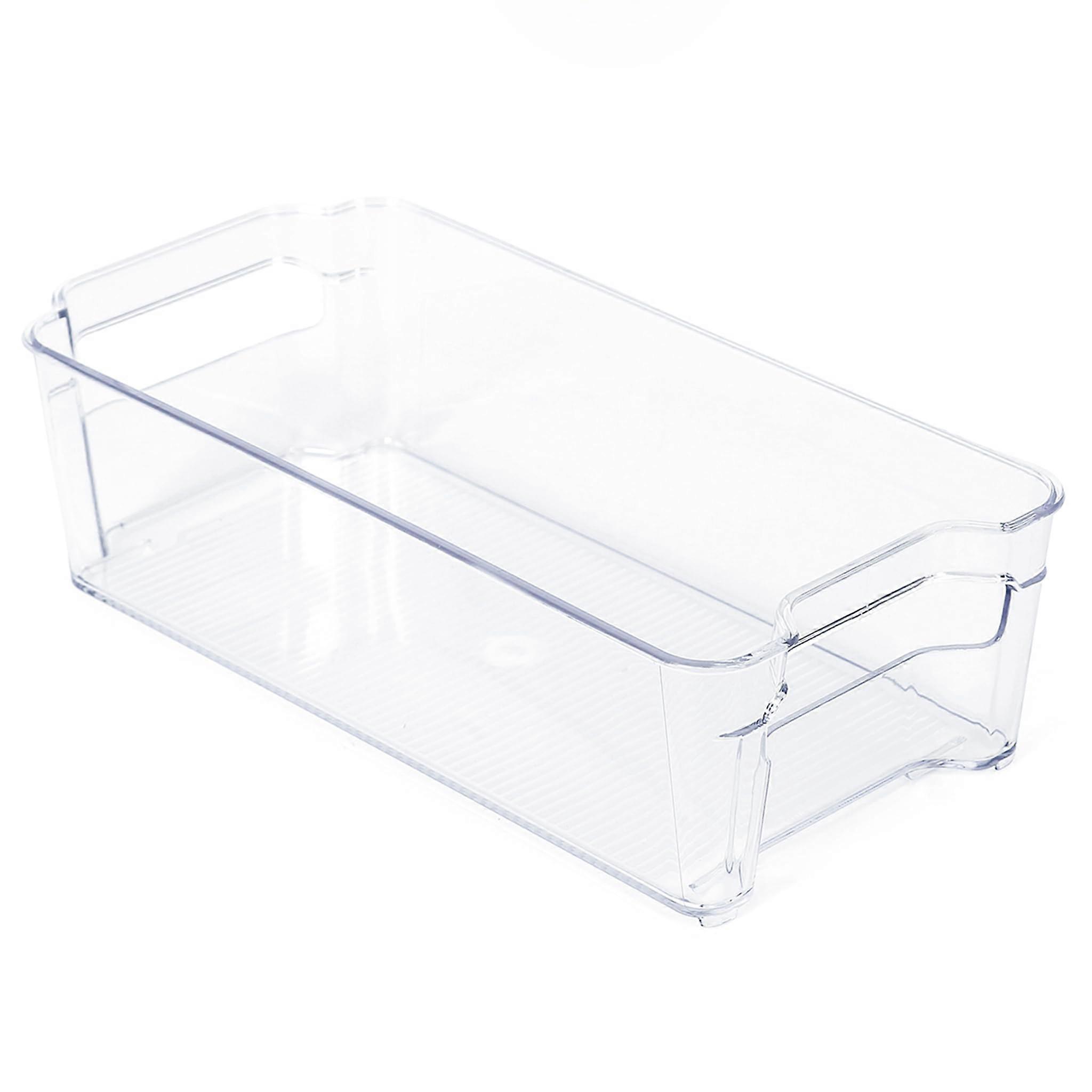 6 Inch Clear Refrigerator Bin for Fridge and Freezer Storage