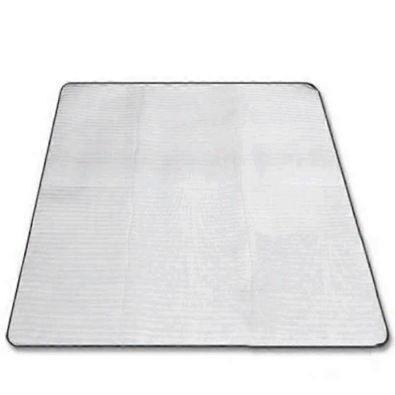 Açık Kamp Piknik Yatak 200x200cm Gümüş Katlanır Alüminyum Mükemmel Uyku Paspası için Kullanım Kolaylığı