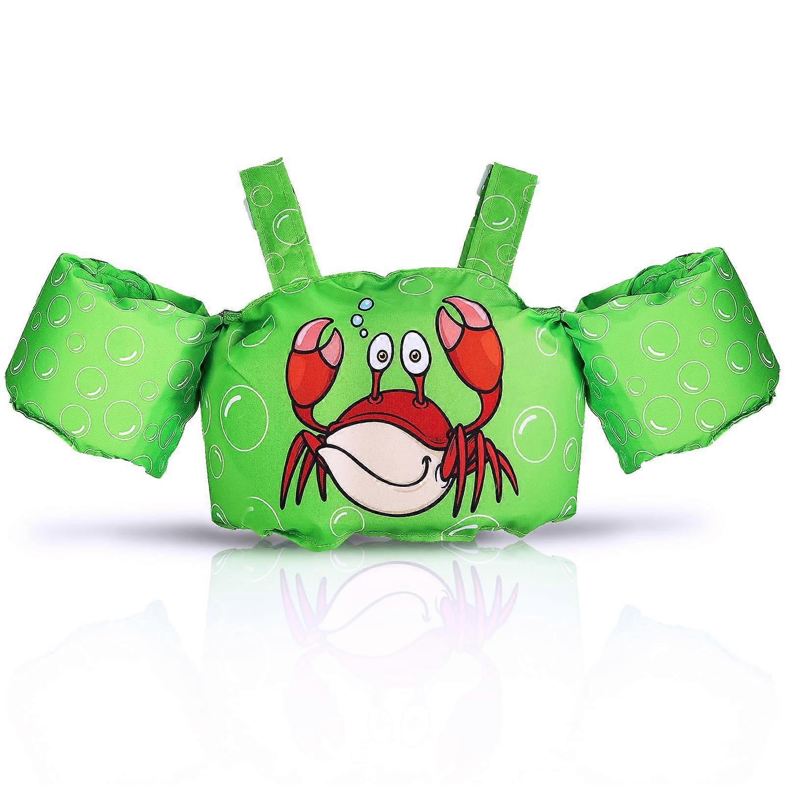 Toddler Swim Vest For 22-66 Lbs, Boys And Girls, Arm Water Wings, Jacket Pool Vest Jumper For 2-7 Years