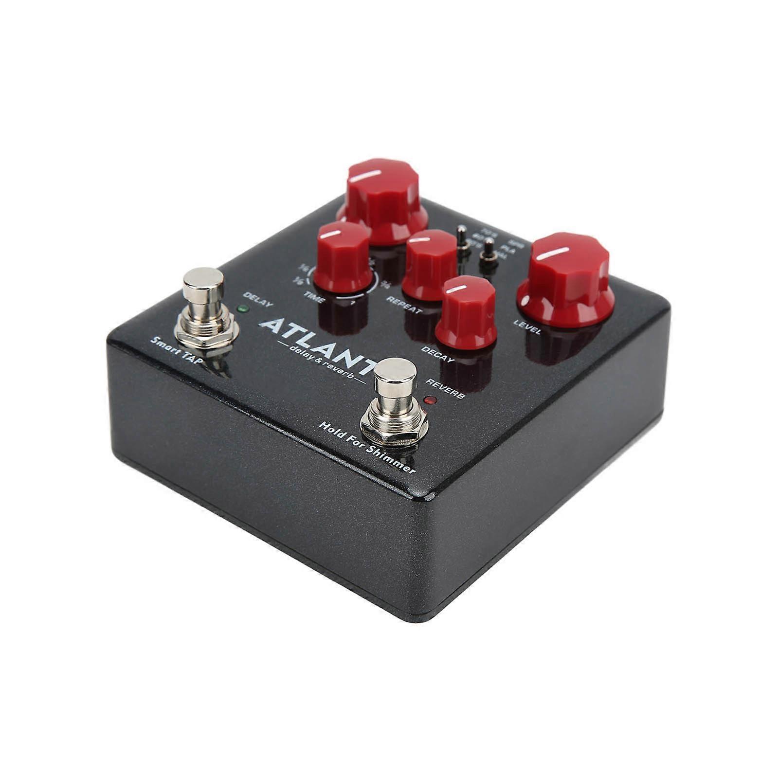 Multi Delay Reverb Pedal Black Metal Guitar Effect with 3 Modes