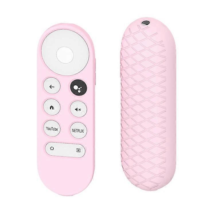Silicone Case for Chromecast Google TV 2020 Voice Remote Shockproof Protective Remote Cover, Grid Design