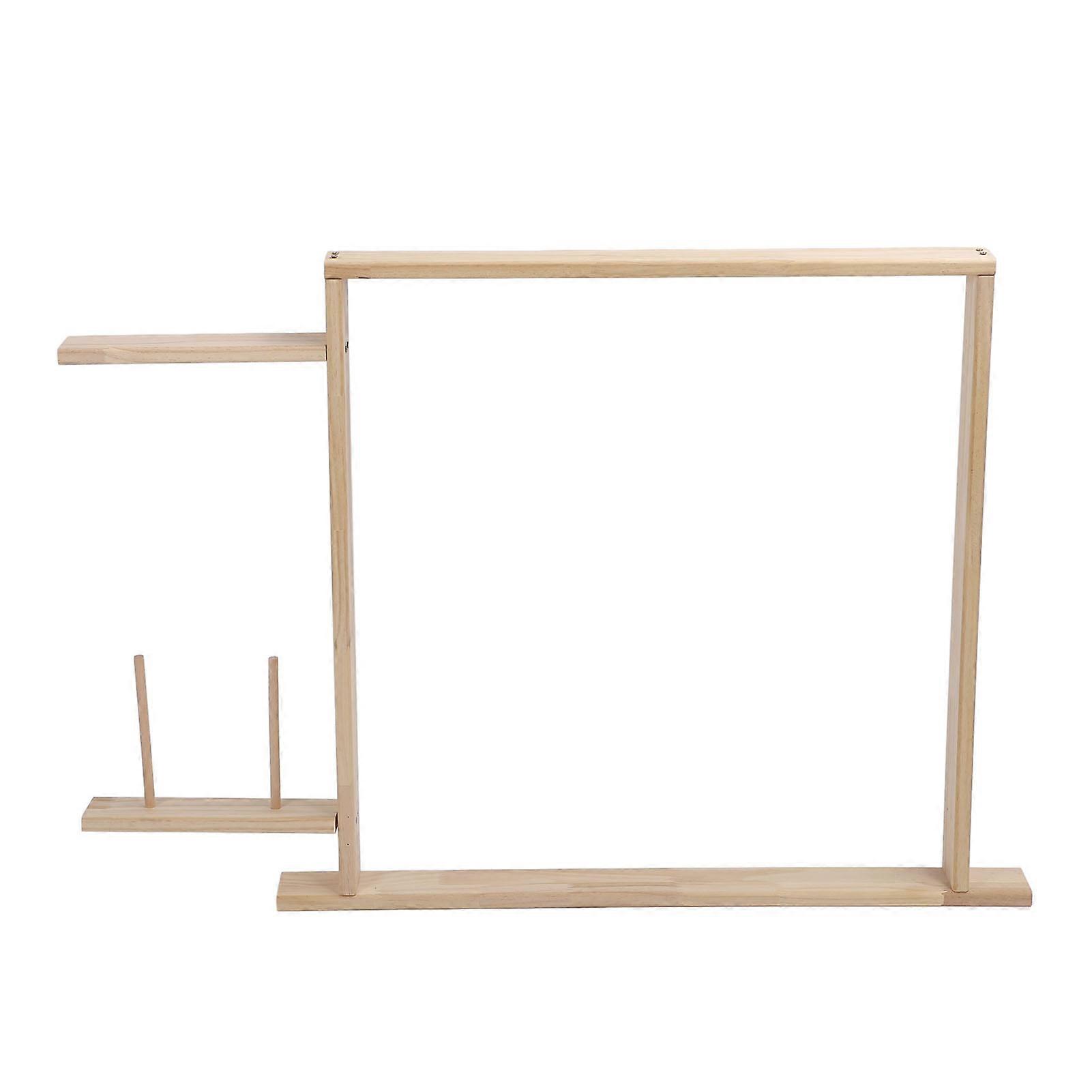 Tufting Frame 27.6x27.6 Inch Wooden Tufting Frame for Rug Carpet Tapestry Making