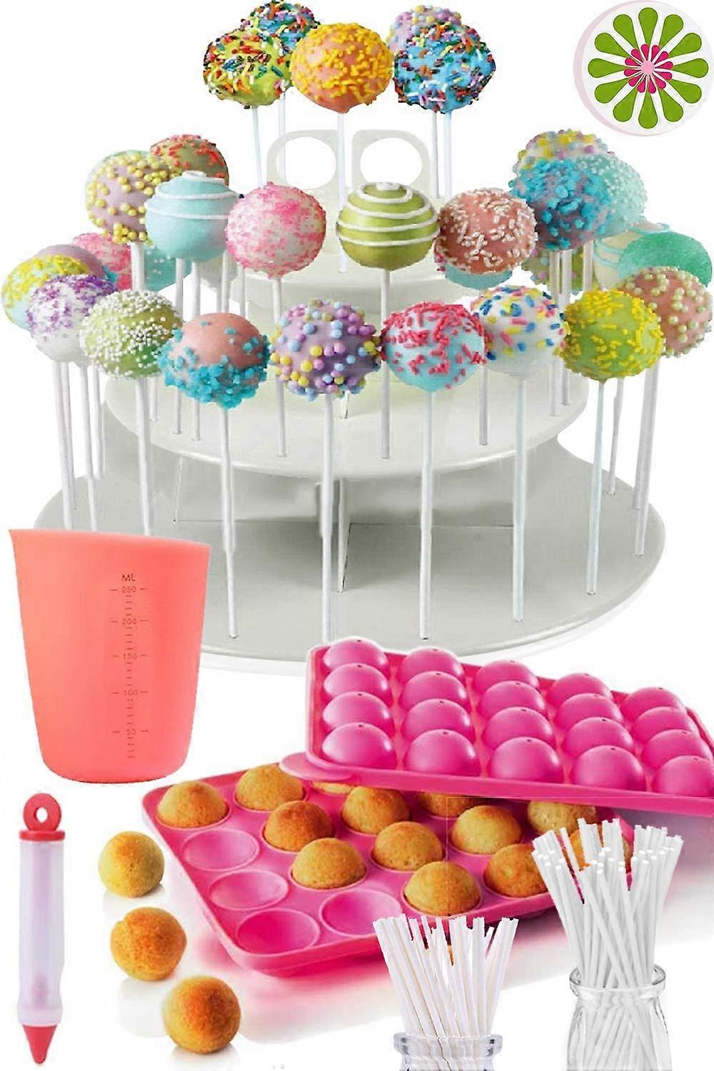 Apron Heroes Cake Pop Construction Set - Non-Stick Cake Pop Molds and Holder Stand for Easy Baking and Decorating