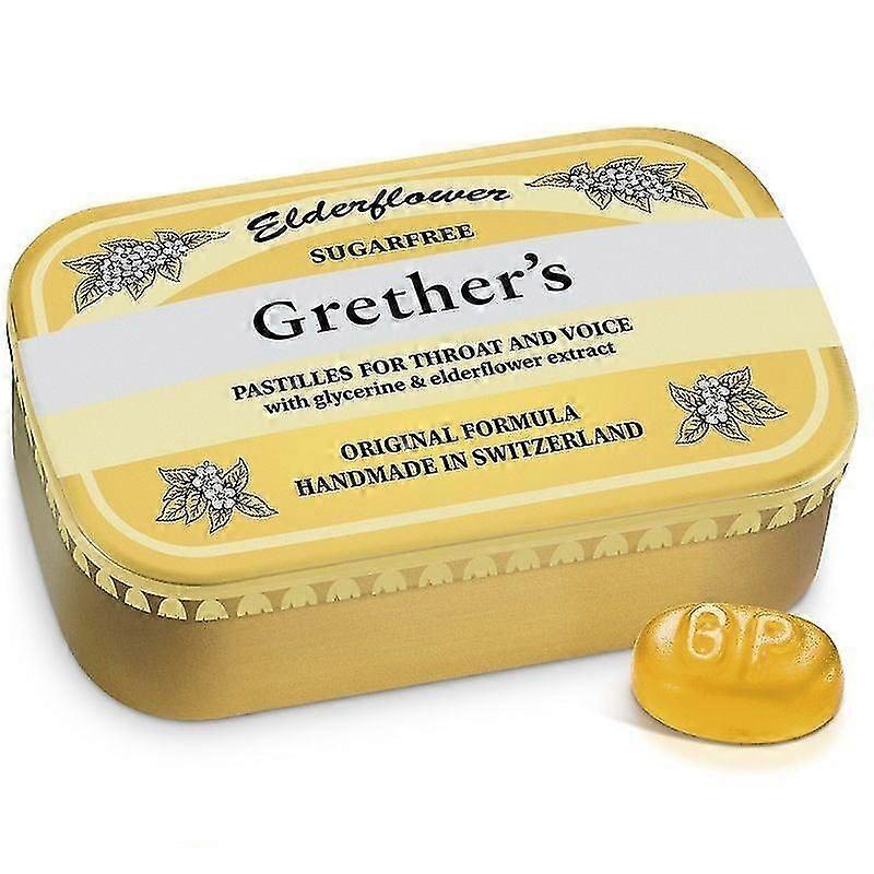 Grether's Elderflower Pastilles Sugar Free 110g