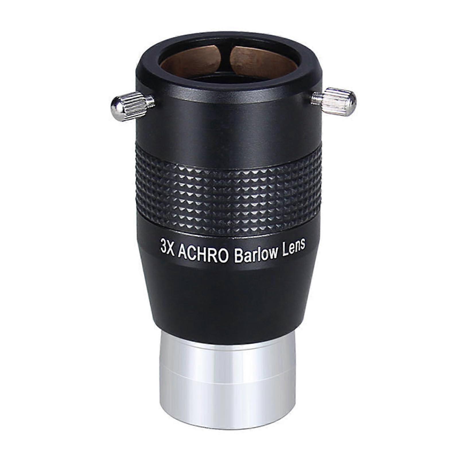 1.25 Inch 3X Barlow Lens Fully Multi-Coated Achromatic Telescope Lens for Excellent Image Quality Accessories
