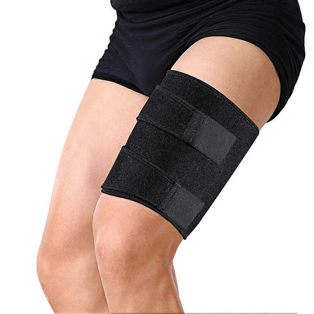 Thigh Wrap Compression Brace for Men and Women | Adjustable Thigh Sleeve for Hamstring, Quad, Groin Support
