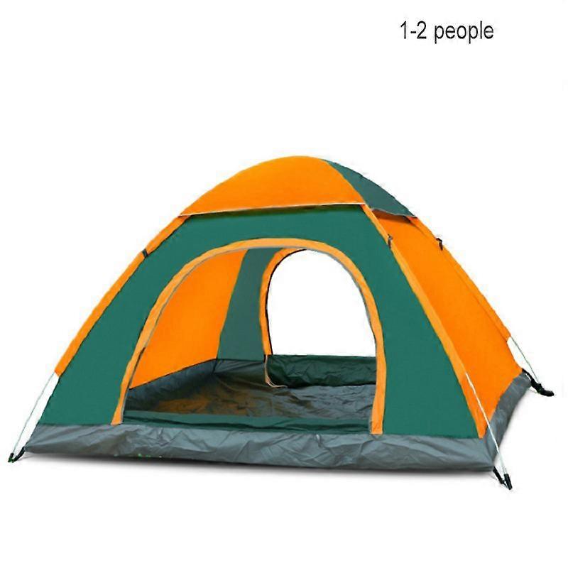 Tente familiale de dôme de camping avec conception à double fermeture éclair maille haute densité durable portable opération facile pour l’extérieur