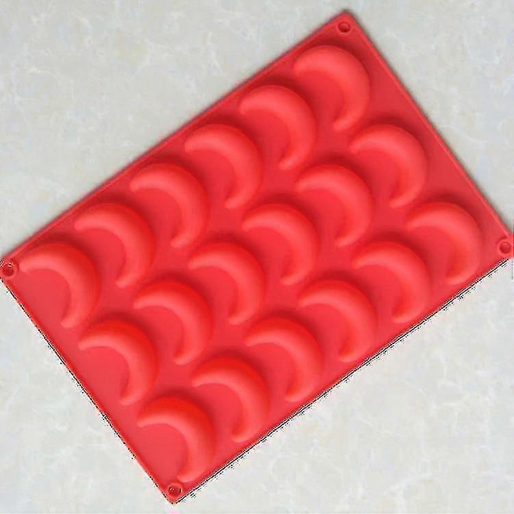 Miniowl-8キャビティムーン型シリコンクレートモールドケーキモールド