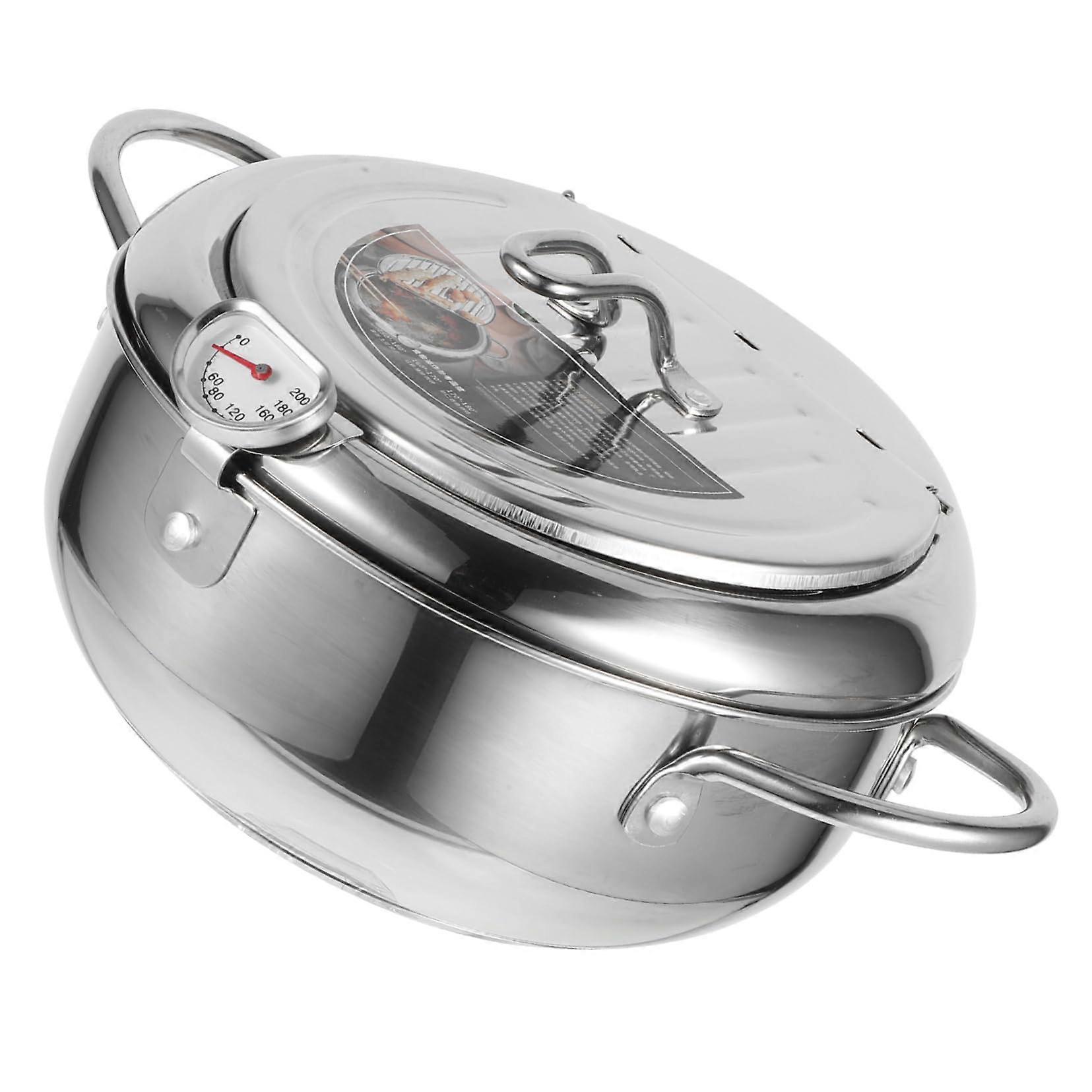 1Pc Non Stick Tempura Fryer Compact Style Deep Frying Pan for Easy Cooking at Home for Tempura Various Fried Foods