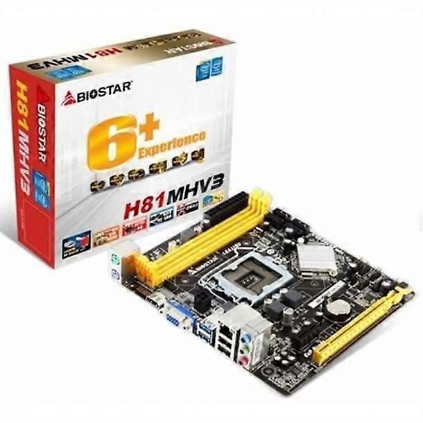 Motherboard - Biostar - H81MHV3 - Sockel LGA1150 - Chipsatz Intel H81 - DDR3 SDRAM