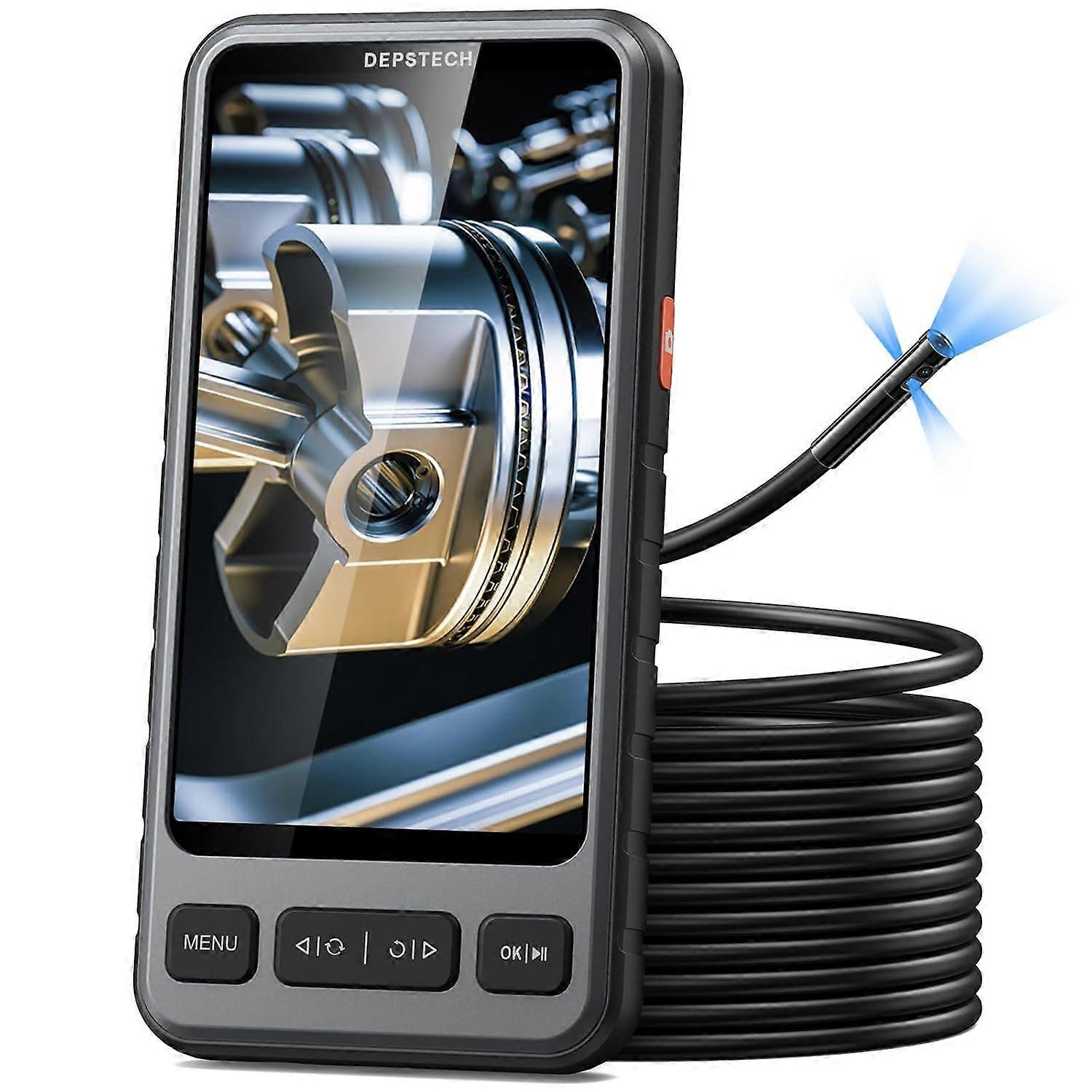 High quality brand new  5" IPS Screen Borescope with Light, Split Screen View