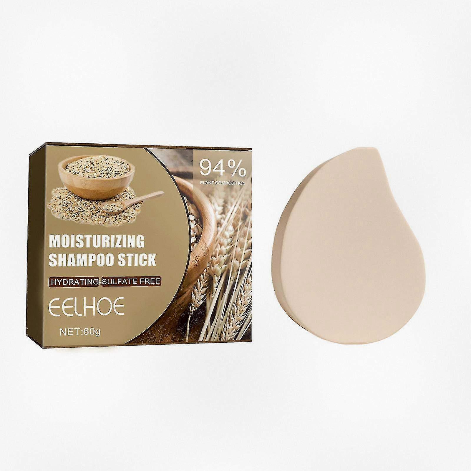 3Pcs 60g Oatmeal Rice Shampoo Bar Refreshing Dandruff Control Softens Hair Nourishes Scalp Promotes Healthy Hair Growth