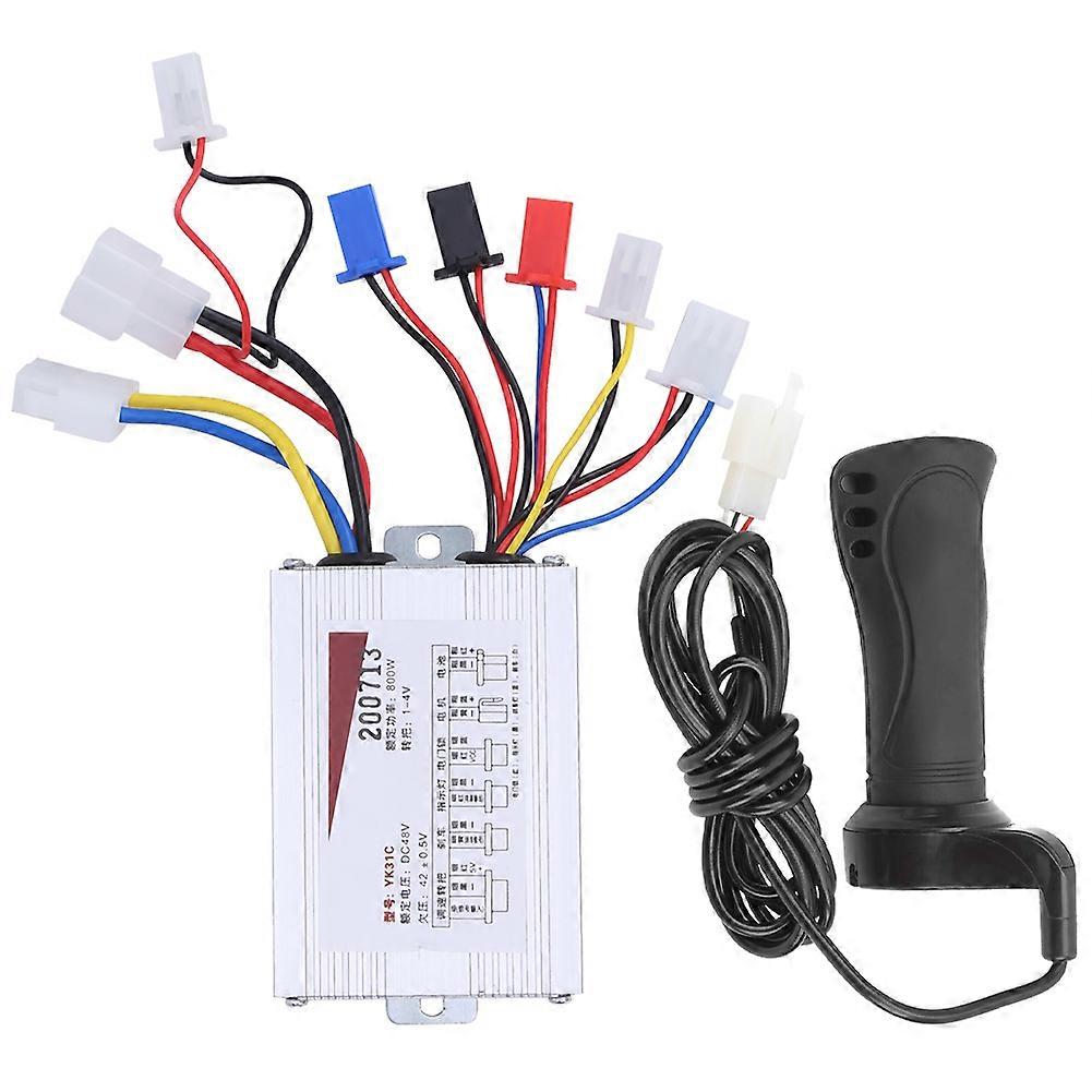 48V 800W Controller Extended Cable Single Hand Grip Set Electric Bicycle Handlebar