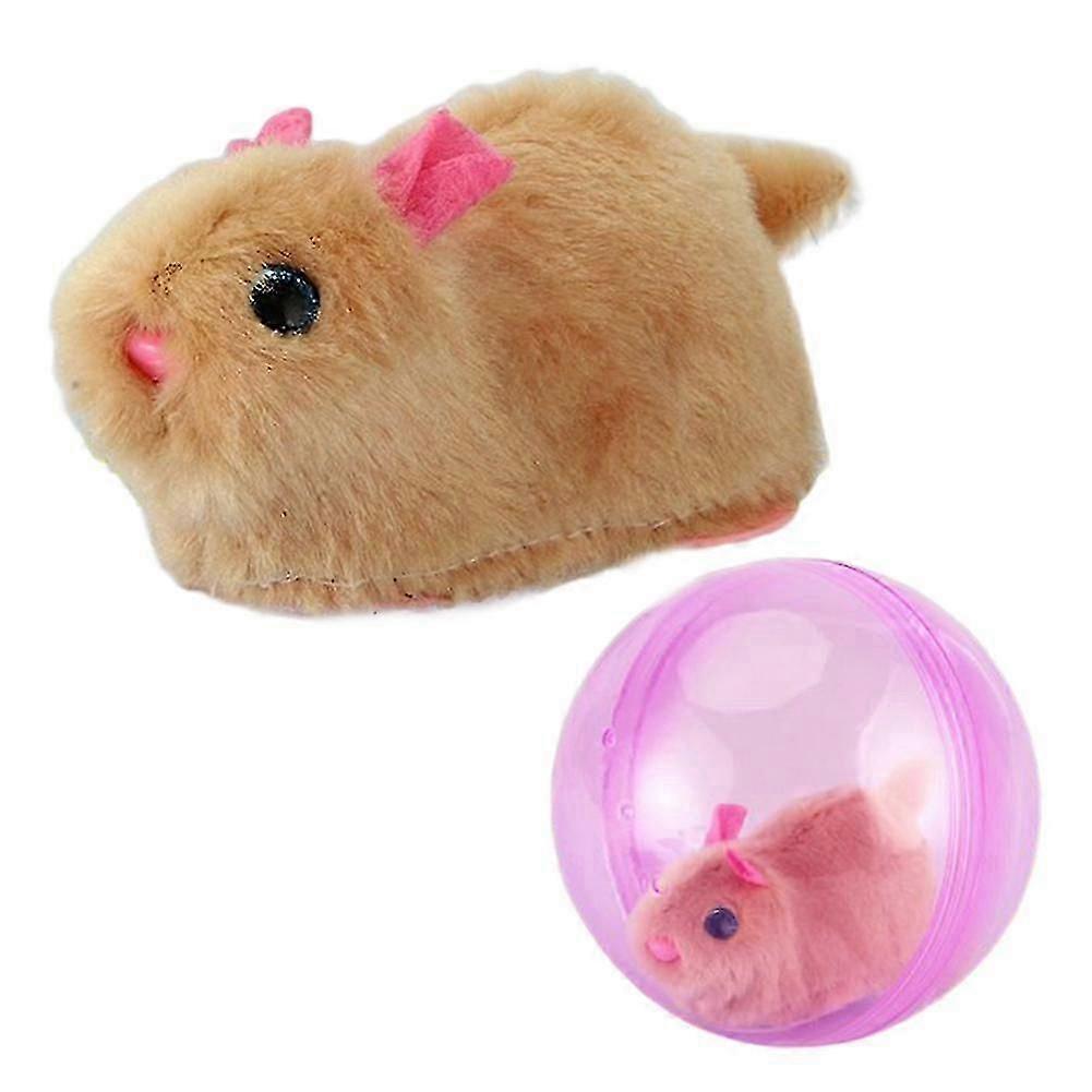 Hamster Exercise Running Ball Toy for Small Pets Cats Babies Interactive Crawling Roll Ball Playful Pet Activity Toy for Indoor Entertainment Fun