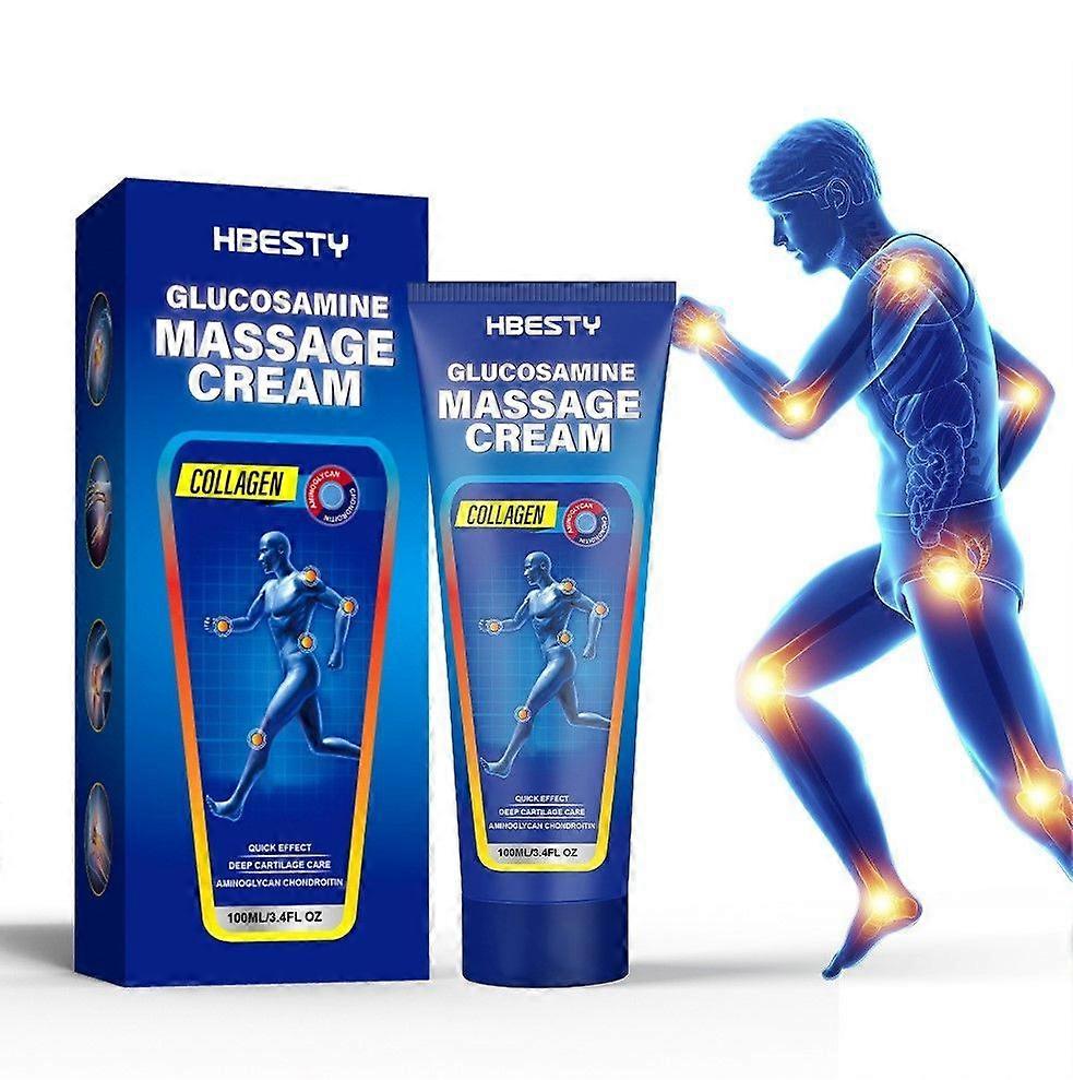 Glucosamine Massage Cream, Glucosamine Joint and Bone Cream, Joint Cream for Joint Activities Throughout the Body, For Back, Neck, Hands