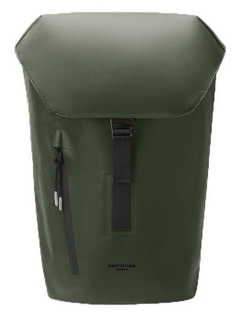 Gaston Luga Lightweight DuoSeal 14" Flap Backpack - Olive Green
