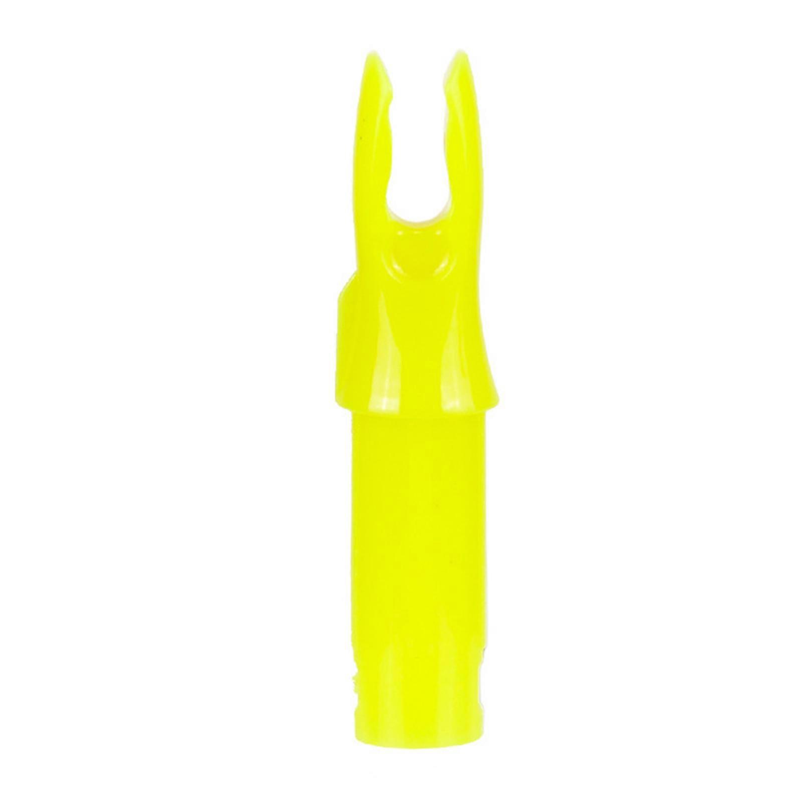 30pcs Archerys Arrow Nock Plastic Insert Arrow Nock Tail ID6.2mm/.244" Arrow Inserts for Carbon Arrow Easily Use Yellow