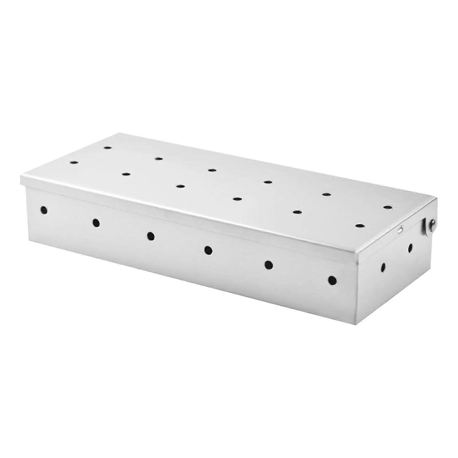 Kohlekorb GrillRäucherbox, Räucherbox mit Deckel for Holzkohle und Propangasgrill