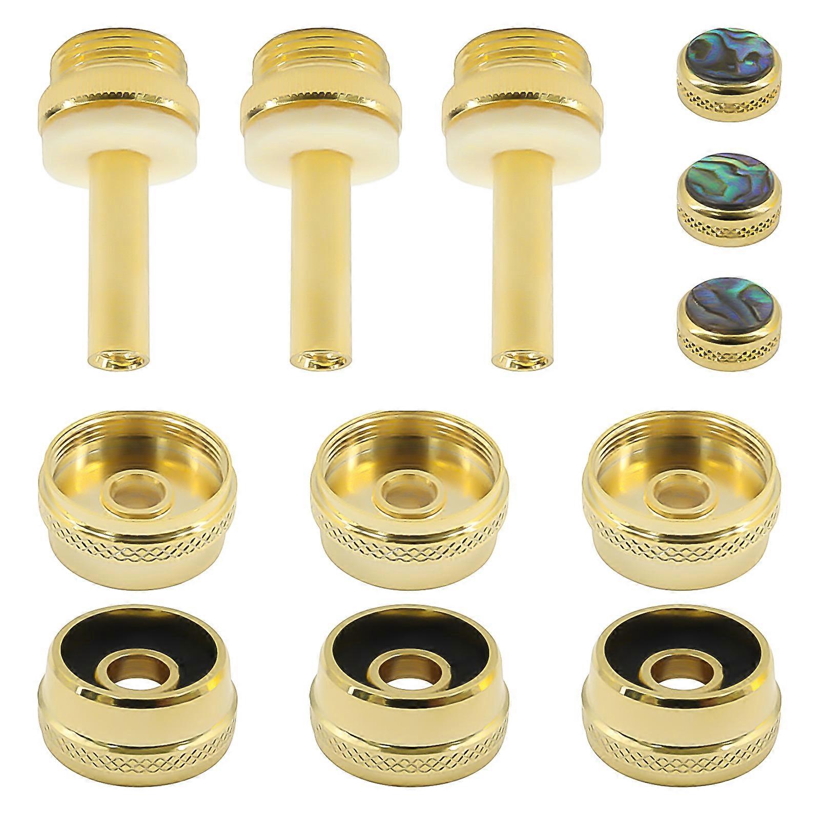 12Pcs Small Button Snaps Trumpet Valves Caps Horn Button Trumpet Valves Finger Buttons Pistons Button Buckle Easy to Use