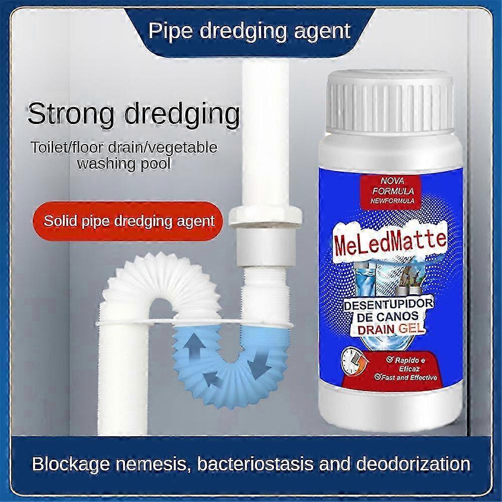 Powerful Pipe Dredging Agent Meledmatte, Sink and Drain Pipe Dredge Agent Powder 2025
