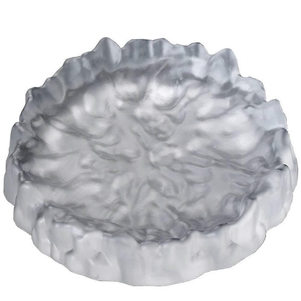 Einfaches Teetablett 16 cm Glas für Teezeremonie, Kung-Fu-Teeset, Teekannenmatte, Haushalt Zubehör