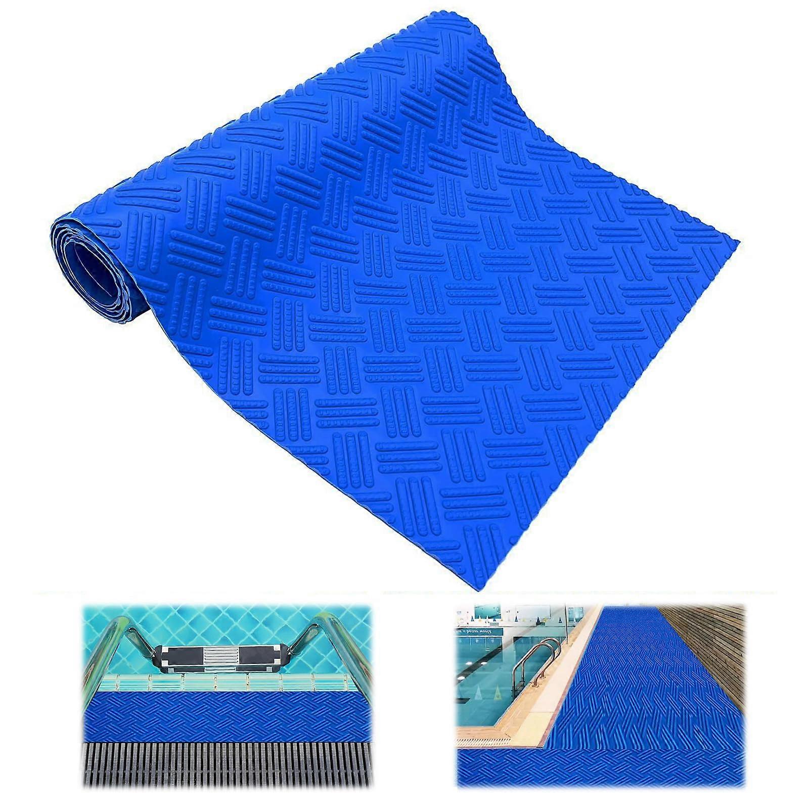 Swimming Pool Ladder Mat Non-Slip 90 x 23 cm Protective Underlay For Ladders And Steps