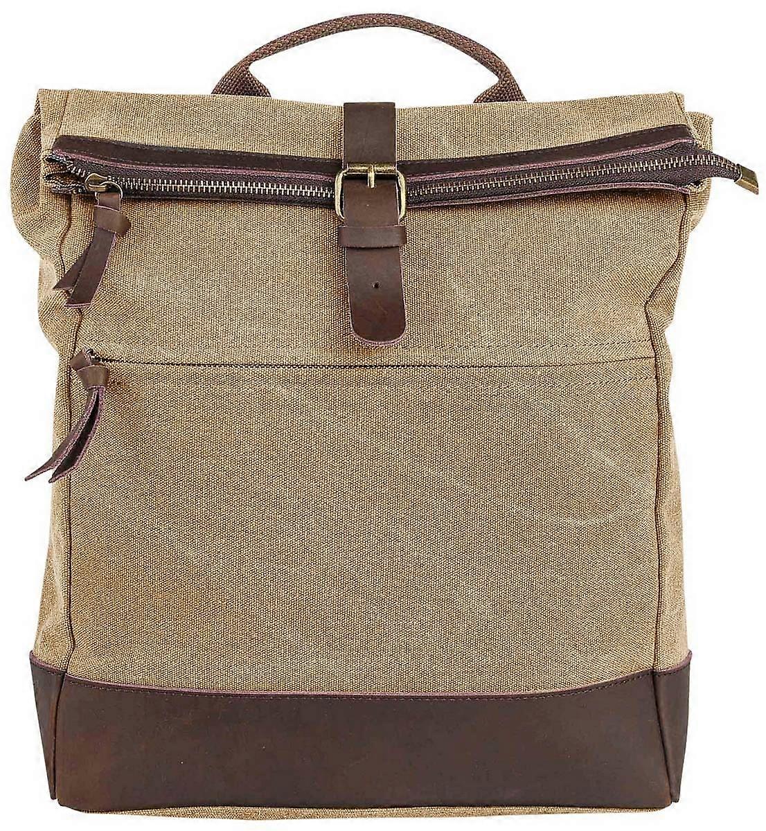 ZEDE Military School Backpack - Beige Khaki