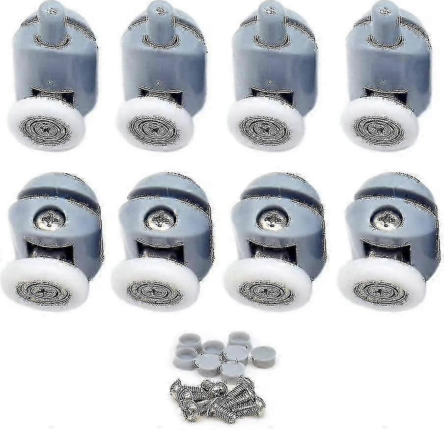 8-Piece Shower Door Rollers 25mm for Sliding Bathroom Enclosure