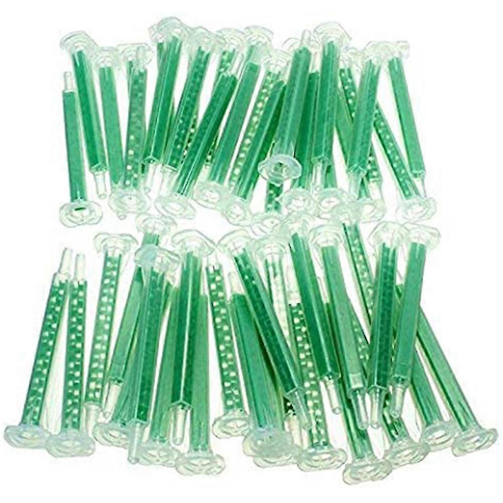 50pcs Mixing Tube for AB Glue with Static Nozzles, 16 Applicator Tips for Adhesive Dispensing