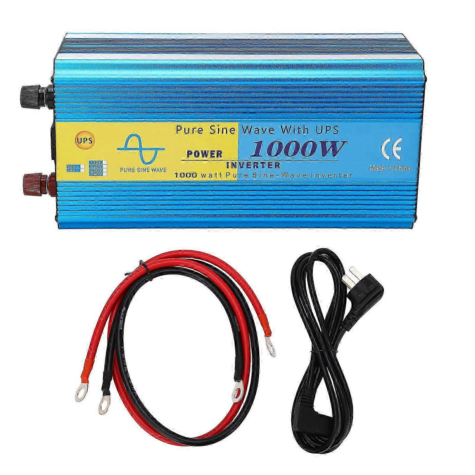 1000W Power Inverter Dc24v To Ac Led Display 5v 2.1a Usb Port Pure Sine Wave Car Inverter For Home Car Rv Au Plug Ac230v