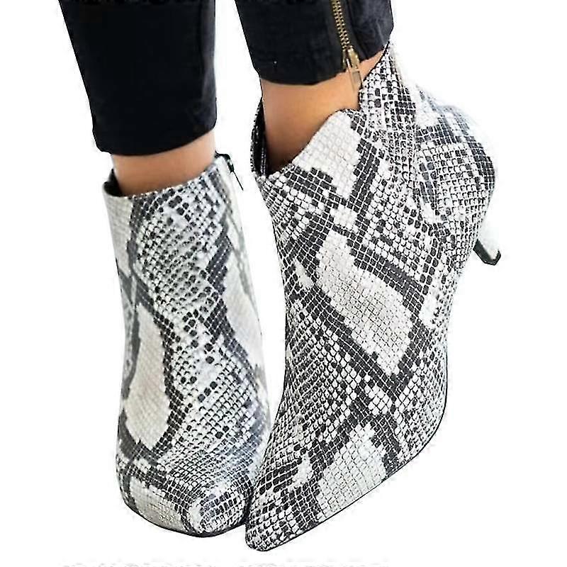 New Spring and Summer Pointed Toe Stiletto Boots with Side Zipper for Women