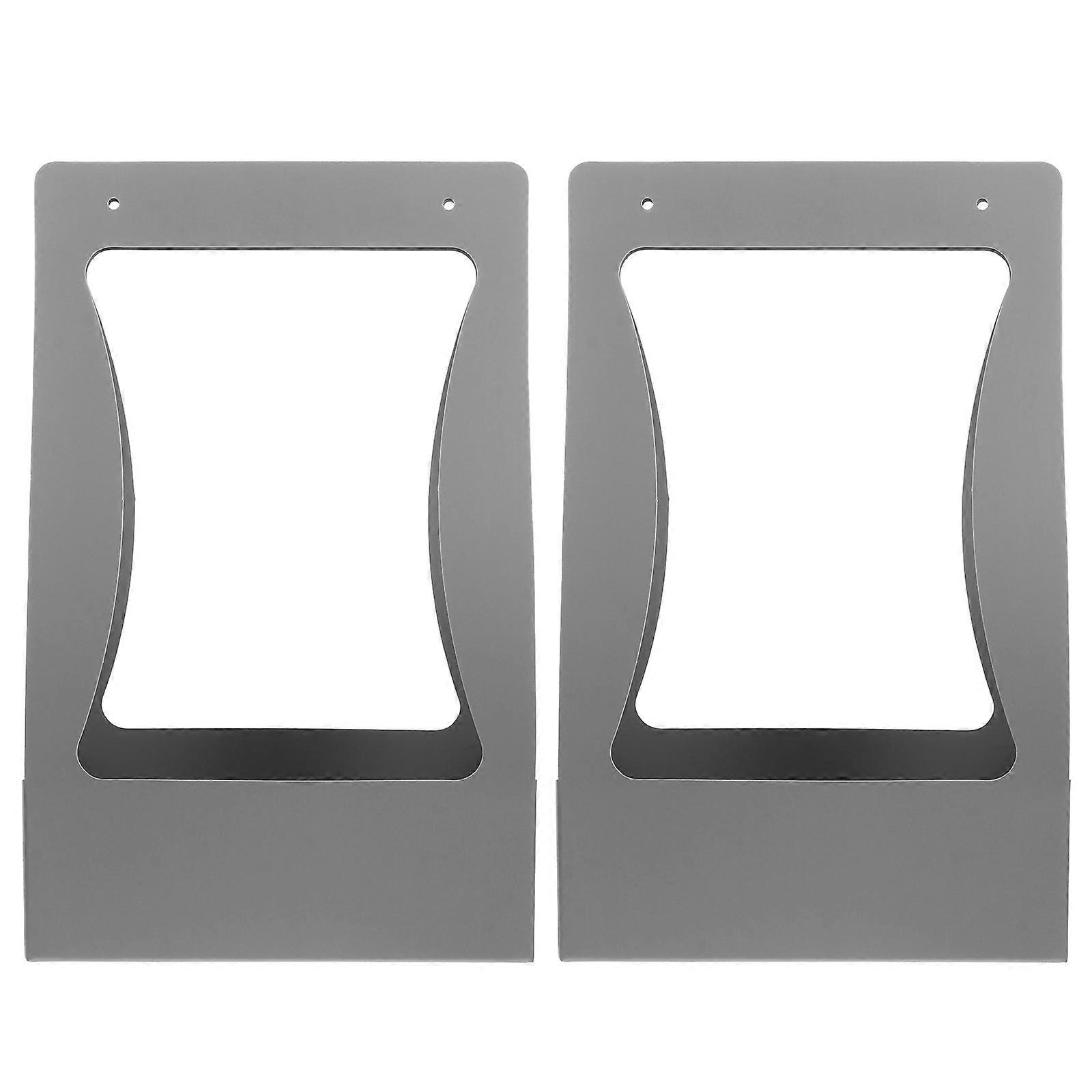 Valentine's Day Grey Paper Flower Arrangement Boxes for Storage Use 2pcs Handheld Compact Size