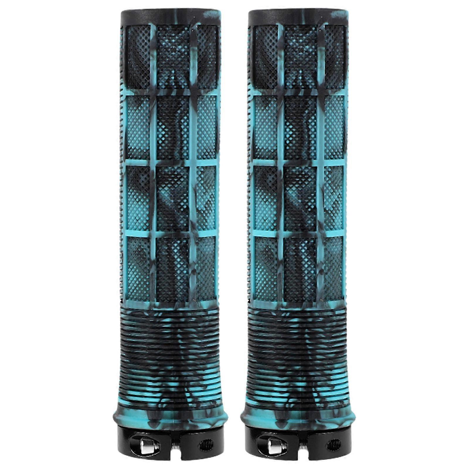 Here's a refined and professional product description based on your input:
**2pcs Camouflage Locking Handlebar Grips – Non Slip Bicycle Handlebar
