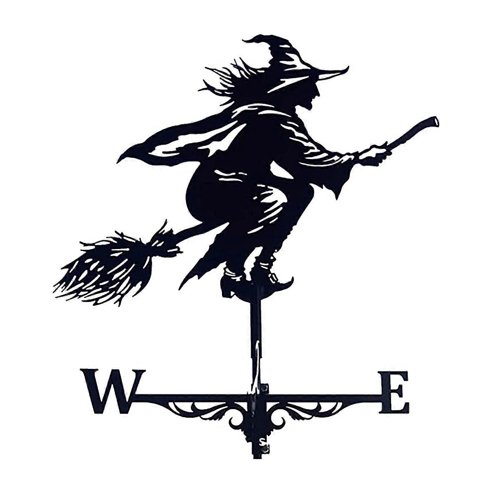 Weather vane for courtyard decoration, stainless steel with wind direction indicator, metal bracket for outdoor use Ref: 1981