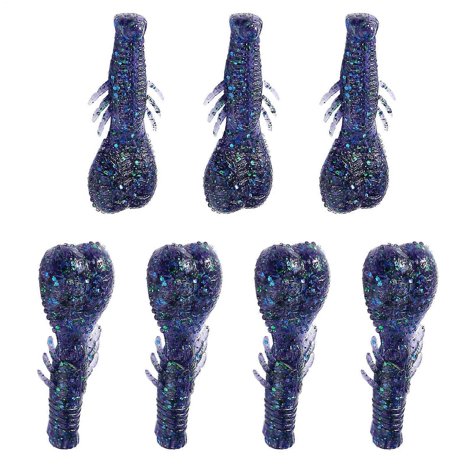 Garnelenfischköder - 7X Weiche Garnelen Salzwasserköder für Forellen, Bass, Lachs und Walleye, Realistische Künstliche Köder