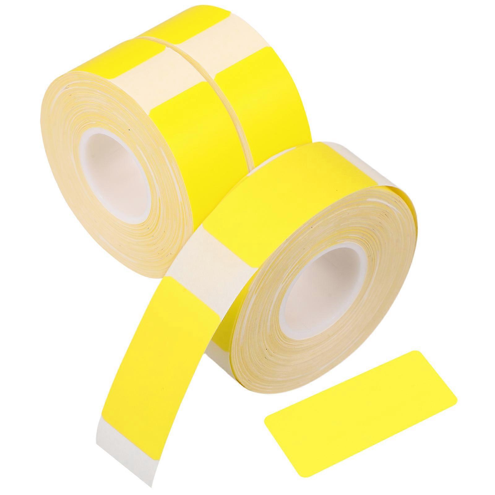 3 Rolls Self Adhesive Thermal Sticker Labels, Blank Name Labels for DIY Printing, Home, Office, School Use, Lemon Yellow
