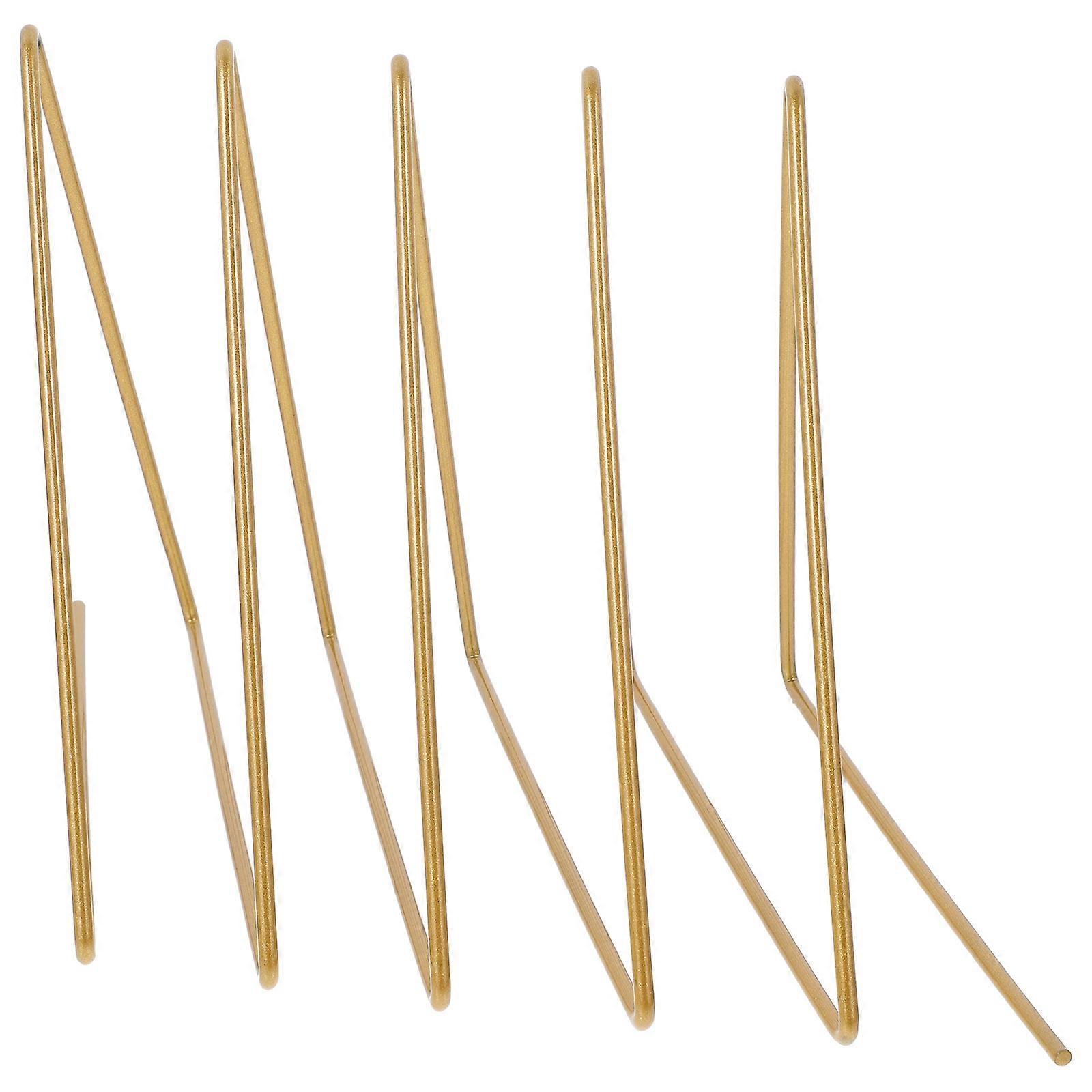 Iron Art Triangle Book Stand, Desktop File Organizer, Lightweight Multifunctional Rack for Office, Home, School Reading and Document Storage