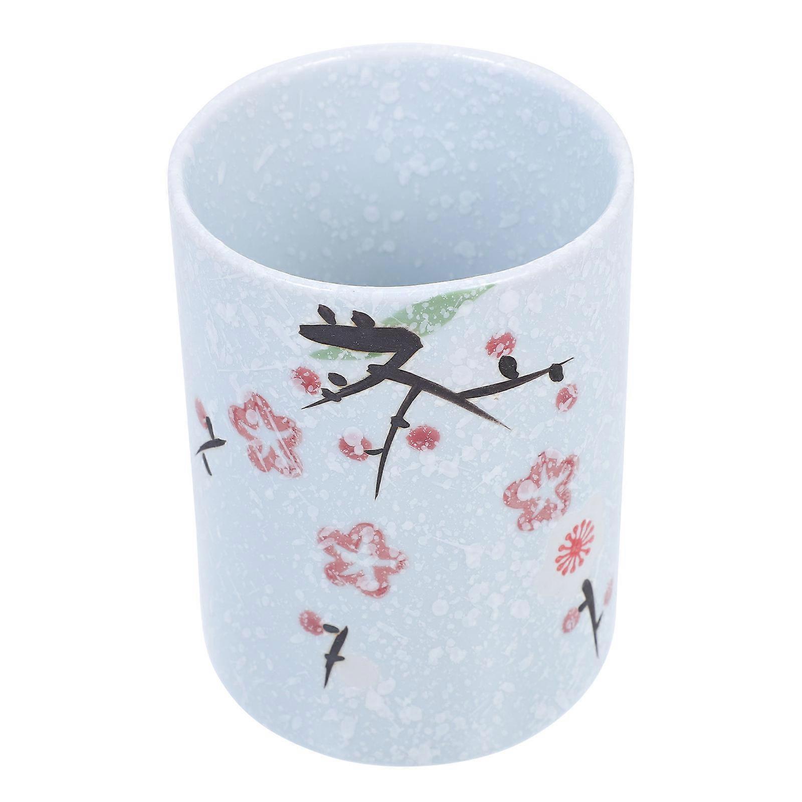 Japanese Style Tea Mug Ceramic Home Office Stable Placement Practical for Long Term Use 1Pack